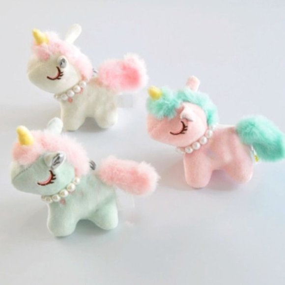 Mini Unicorn Plush Toys Keychain For Birthday Gift - Picture 1 of 5